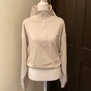 NWT Meadow Lane Light Grey Half Zip Hoodie